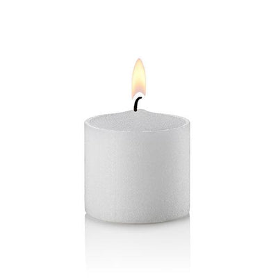 12 Pack Boxed 10 Hour Votive Candles, White, Unscented, 432 Total-votive candles-TableTopLighting.com