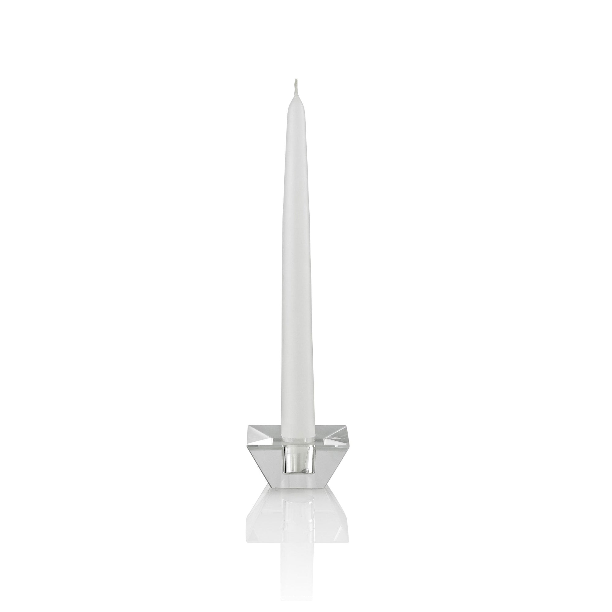 10 Inch Taper Candles, White, Unscented, Set of 144, 1 Gross-taper candles-TableTopLighting.com