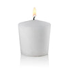 15 Hour Tapered Votive Candles, White, Unscented, Set of 144, 1 Gross-votive candles-TableTopLighting.com