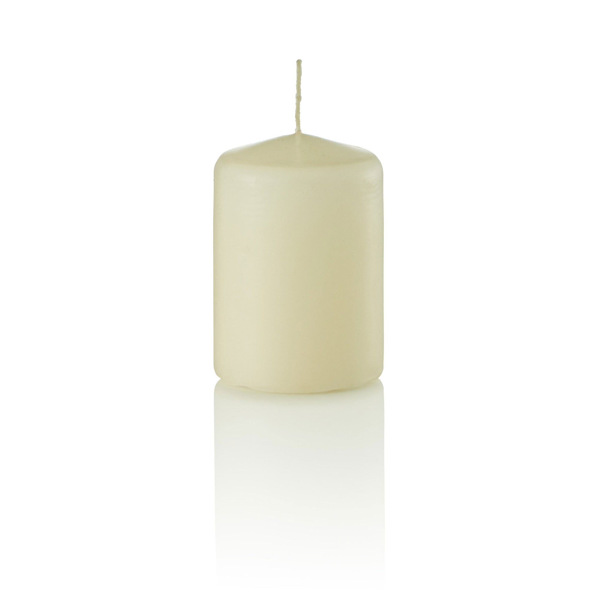 2 x 3 Pillar Candles, Vanilla, Unscented, Set of 36-pillar candles-TableTopLighting.com