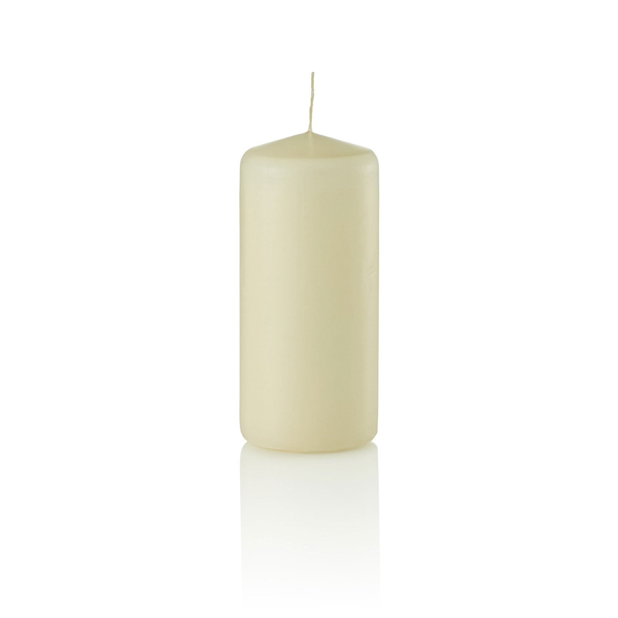 2 x 4.5 Pillar Candles, Vanilla, Unscented, Set of 36-pillar candles-TableTopLighting.com