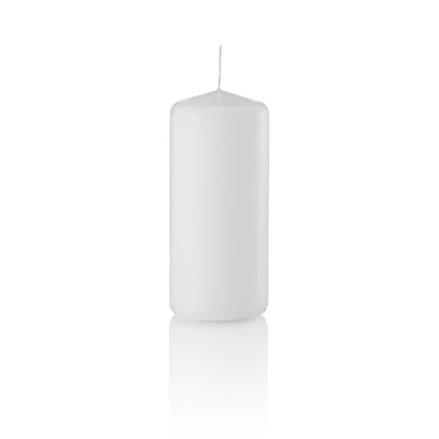 2 x 4.5 Pillar Candles, Bulk, Unscented, Set of 36-pillar candles-White-TableTopLighting.com