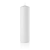 3 x 11 Pillar Candles, Unscented, Bulk Set of 12-pillar candles-White-TableTopLighting.com