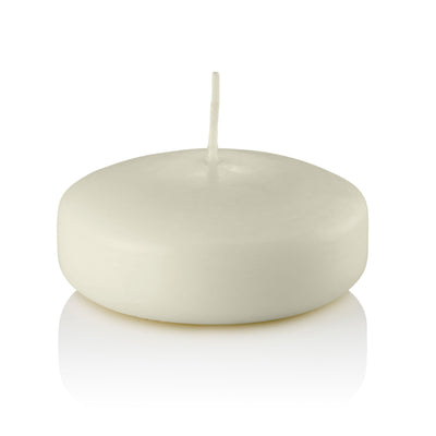 Large 3" Floating Candles, Ivory, Unscented, Set of 72-floating candles-TableTopLighting.com