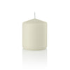 3 x 3 1/2 Pillar Candles, Ivory, Unscented, Set of 12-pillar candles-TableTopLighting.com