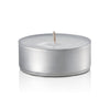 Mega 12 Hour Tealight Candles in Metal Cups, White, Unscented, Set of 240-tealight candles-TableTopLighting.com